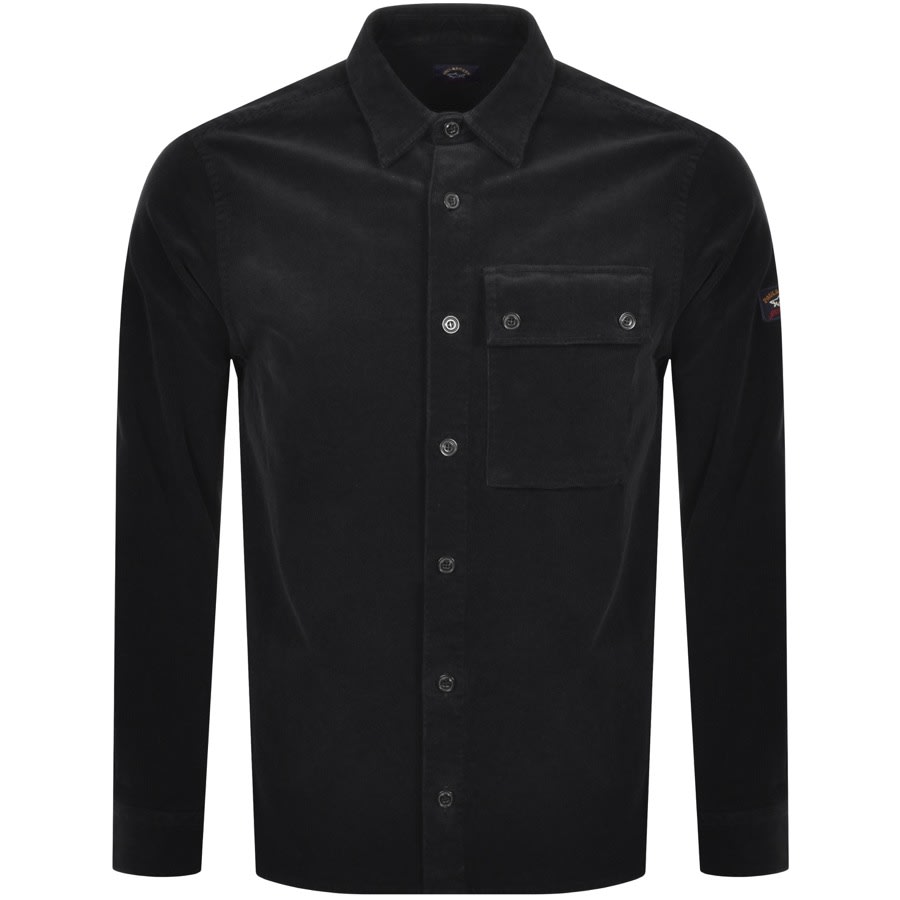 Alternative Image for ProductPaul And Shark Corduroy Overshirt Black1